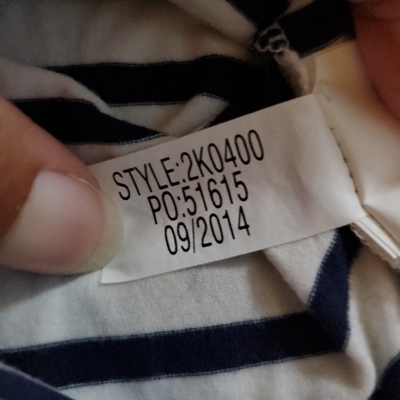 Vineyard Vines Striped Sequin Neckline Top Size Small - Picture 6 of 7